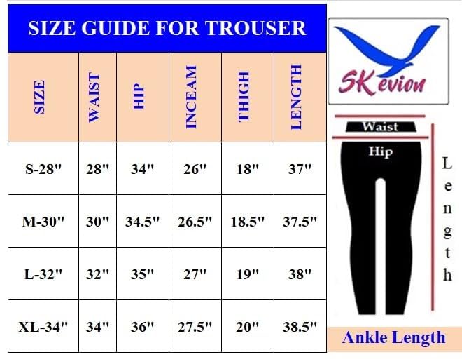 Image of Men's Classic Track Pants, Slim Fit, Lycra Blend Stretchable Business Casual Dress Pants, 4 Pockets, Button and Zipper Closure