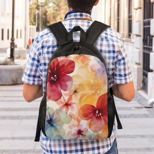 Mochila de senderismo unisex con patrón floral miniatura 7