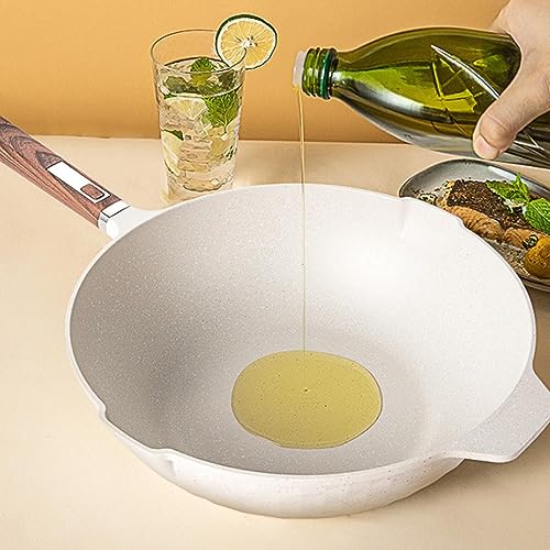 Wok antiadherente 12.6 pulgadas con tapa de vidrio miniatura 5