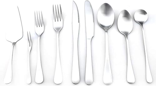 Miniatura 74 de JASHII Modern Royal - Cuchillo para carne, 8 unidades, color arcoíris mate, acero inoxidable 18/10, utensilios de cocina, cuchillo de vajilla dentado