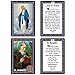 ESNOY Catholic Prayer Cards, Prayer Cards Catholic Saints Set of 10 Holy Prayer Cards, Catholic Religious Gifts for Women, Men, Mother, Father, Godfather, Godmother Gifts from Godson Goddaughter