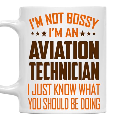 MONIZILUCKY I'm Not Bossy, I'm an Aviation Technician Mug 11Oz