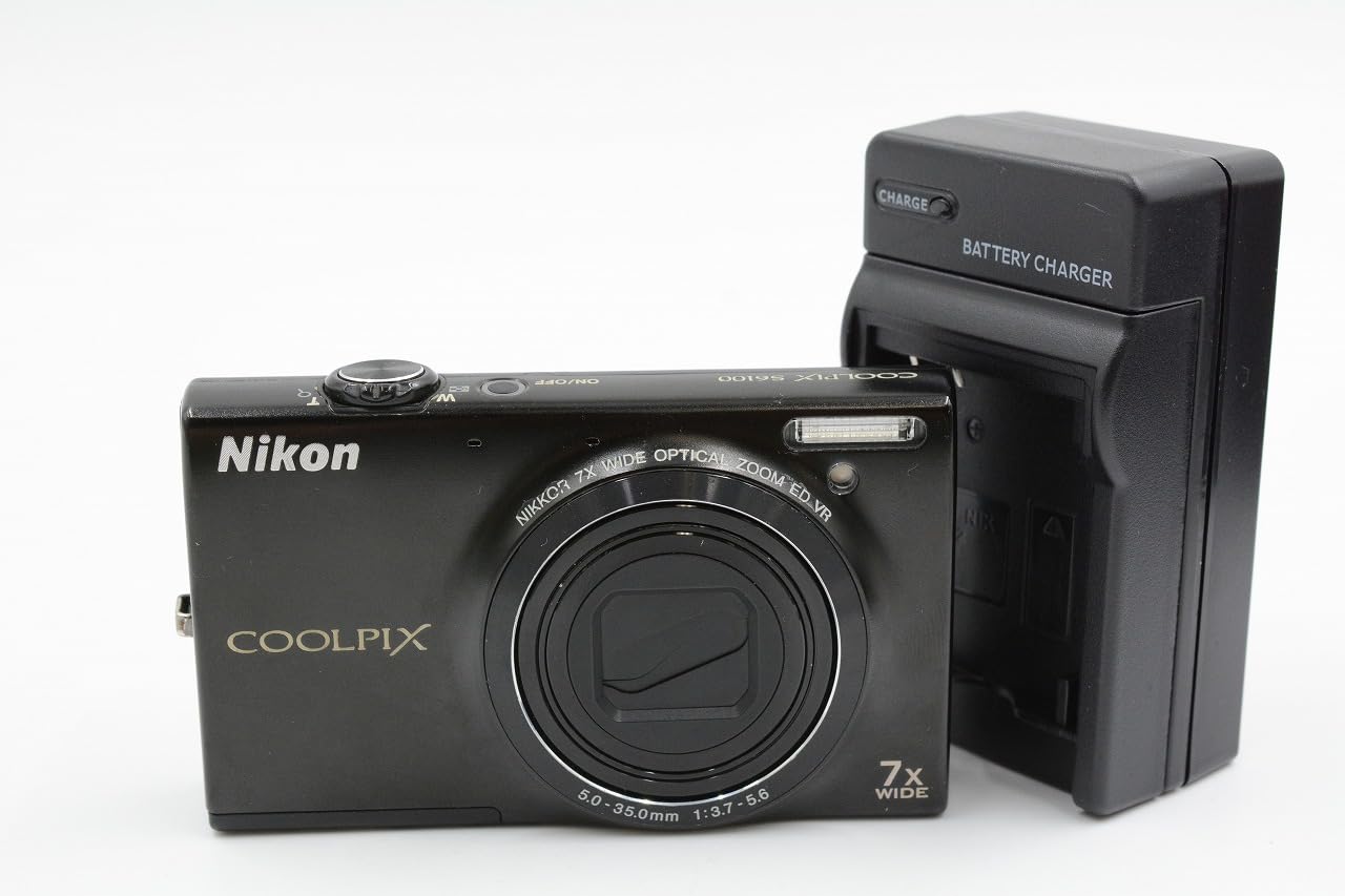 Nikon COOLPIX S6100 16 MP Digital Camera with 7x NIKKOR Wide-Angle Optical Zoom Lens and 3-Inch Touch-Panel LCD (Black)