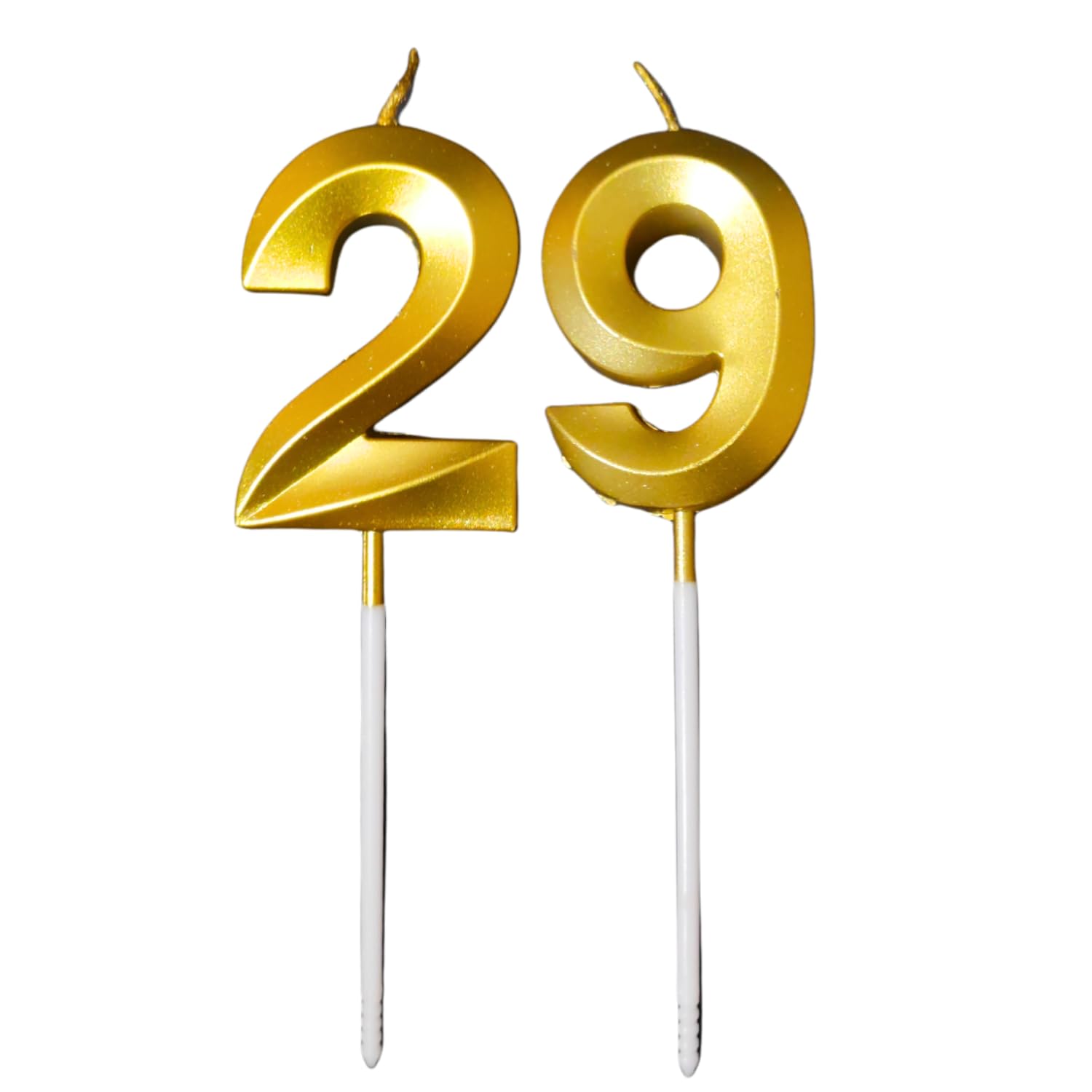 Party Decorz Gold Candle | Metallic Gold Candle for Birthday, Anniversary, Surprise Party Cake Decoration (Number-29)-image-39