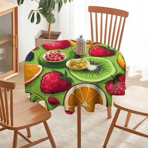 Nappe ronde lavable antitache pour table de Noël 177cm