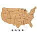 Juvale USA Map Cork Board - Wall-Mounted Hanging Bulletin Board - Perfect DecorHome, Office, Schools Restaurants - 17.7 x 11.2 x 0.03 inches