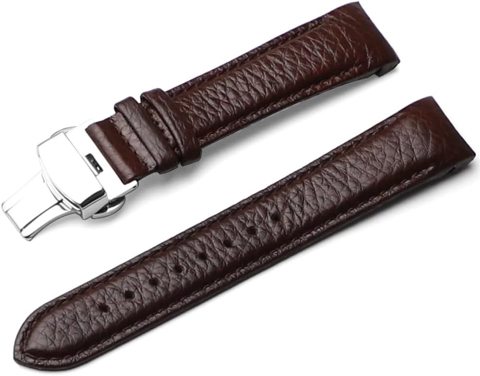 20mm Curved End Retro Leather Watch Band for Rolex Submariner 40mm,Daytona,GMT-Master 40mm,Yacht-Master,Explorer I Leather Watch Strap Replacement Rolex Bracelet Men Women