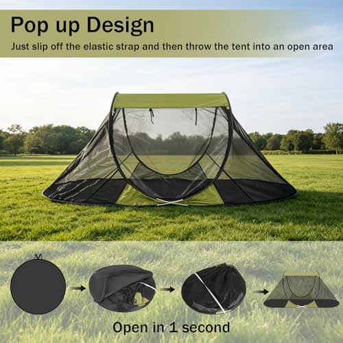 Carpa mosquitera plegable para 1 persona para camping miniatura 6
