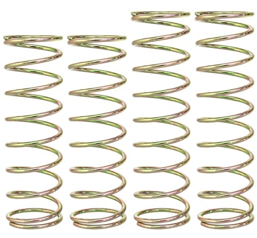 Enhanced Steel RC Shock Springs 2.0mm for Arrma 1/8 Kraton Notorious 6S 1/7 Fireteam Big Rock 6S Upgrade Part Replace of ARA330780 ARA330782,Front 80mm / Rear 90mm Shock Absorbers Spring (Colorful)