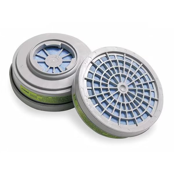 Chemical Cartridge, Bayonet, OV, AM, CL, CD, FM, HC, HF, MA, SD, Olive, 6 PK, NIOSH Approved, Mfr: T100800-A