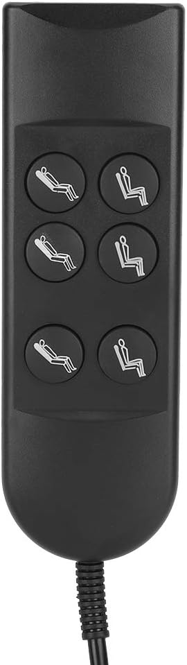 Remote Hand Control with 6 Button 5 Pin, Lift Chairs Remote Replacement Handset Controller Hand Control for Power Recliners