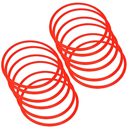 BlueDot Trading Agility & Speed Rings (12 Pieces), Orange