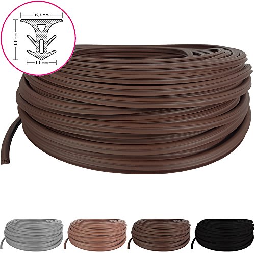 Joint pour lames de terrasse 25 mètres de proheim - Ruban pour joints lames de terrasse écart de joint de 5 - 7 mm, Couleur:Marron