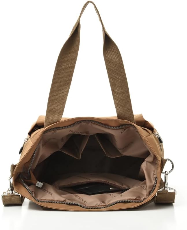 Canvas bucket bag, large capacity crossbody bag with artificial leather shoulder strap, shoulder handbag