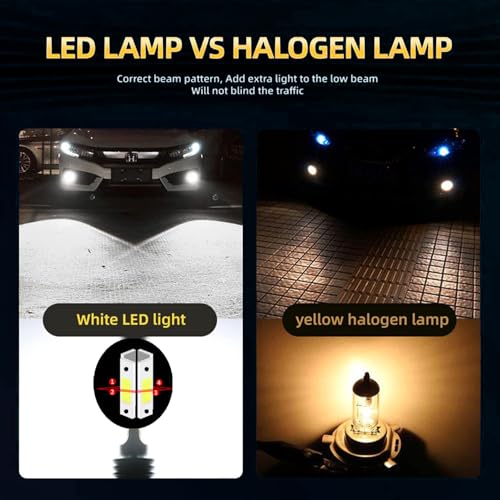 Image of Auto Pearl 9005 LED-Headlight Bulb for Car 80W 3500LM 6000K, White (9005 Car LED-Headlights Bulb), Pack of 2