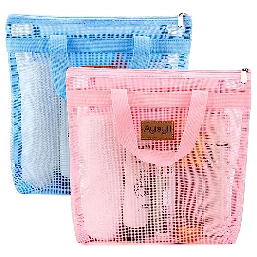 Sac De Douche En Maille Portable Avec Fermeture Éclair Idéal Pour Gym Voyage Camping Plage Pour Dortoir Universit Cmt12038 Ensemble De Choix