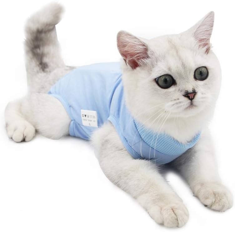 BIGNADO Cat Recovery Suit After Surgery Anti Licking Wounds Breathable