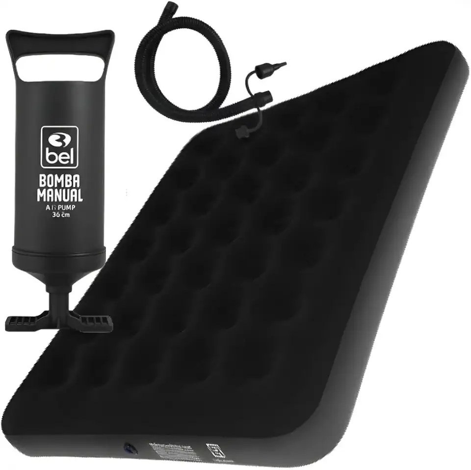 Colchão Inflável Casal + Bomba Acoplada - Conforto, Praticidade e Resistência para Camping e Lazer!!