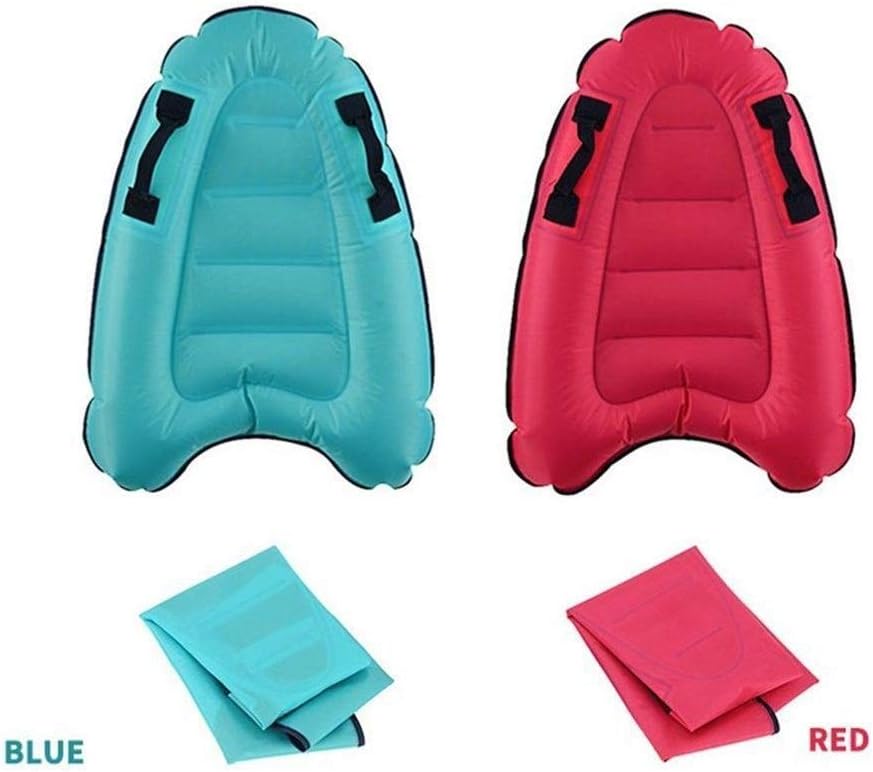 Inflatable Paddle Boards Cloth Plus Film Outdoor Inflatable Portable Surfboard Adults Kids Light Kick Board Sea Surf Water Skiing Vacation Must Haves (Color : Blue)