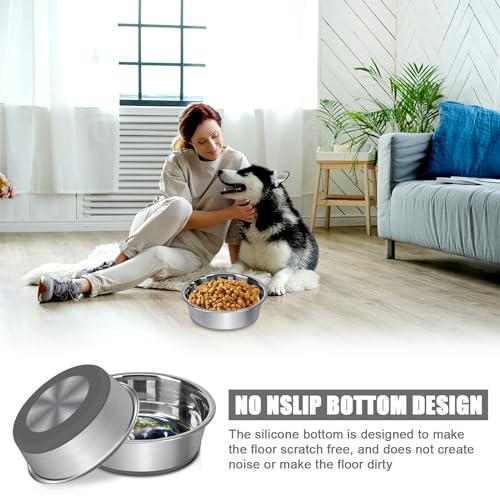 Epestoec 20230821-14CM Stainless Steel Anti-Slip Cat Bowls,Non-Slip Stainless Steel Pet Bowl thumb #4