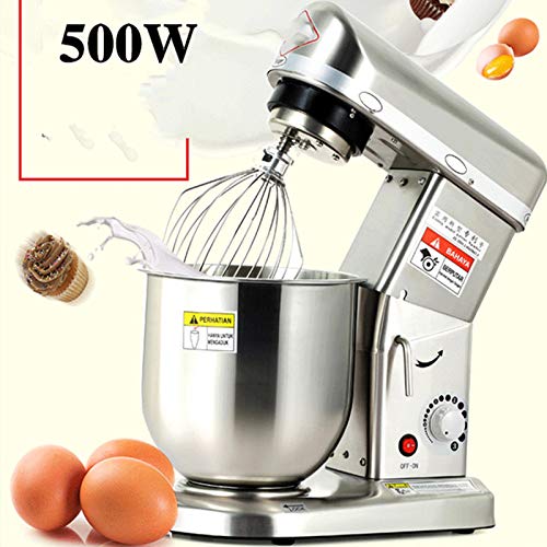 500W Küchenmaschinen,3 Speed High Power Food Mixer, Neige-Kopf Electic Mixer Mit Großer Kapazität Von 7 L-Edelstahl… – Bild 3