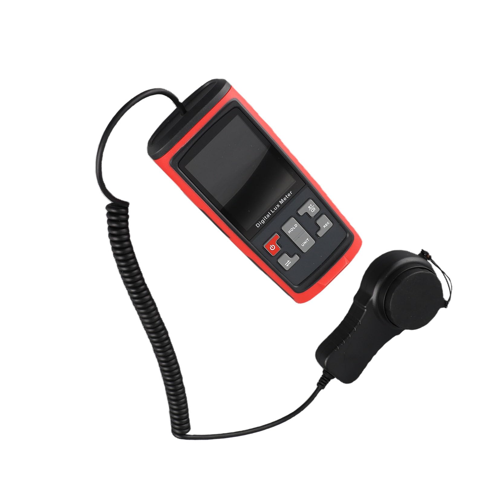 LiebeWH Fotometer Luxmeter Handmessgerät Beleuchtungsstärkemesser 0-200000Lx mit 270° Drehbarem Sensor Datenaufzeichnung & Temperatur für Zuhause Büro Garten Pflanzenpflege