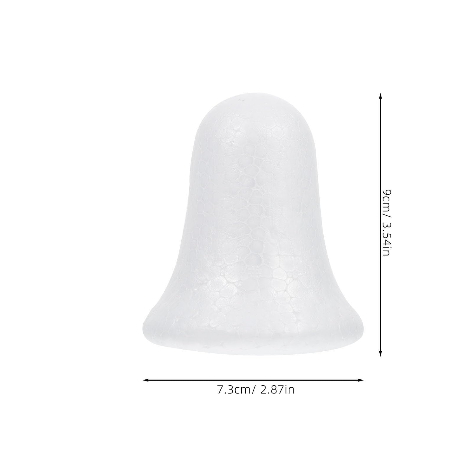 10pcs 9cm Bell Modelling Polystyrene Foam Shape Christmas Foam Crafts for DIY Craft Xmas Tree Hanging Ornaments Christmas Party Decoration Supplies - Image 2