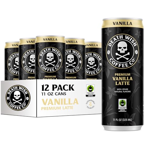 Death Wish Coffee, Iced Coffee Cold Brew, 8g Protein, Fair Trade ...