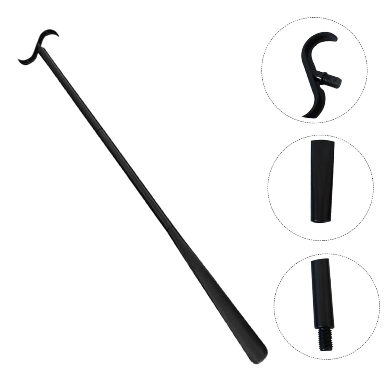 LIFKOME Plastic Dressing Stick Long Handle Shoe Horn Sock Helper Tool for Elderly Disabled Pregnant Women