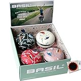 Basil Ding-Dong Glocke Wanderlust D: 80mm 1 Karton a 4 Stück Fahrrad + Flicken