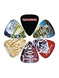 Calibre mediano. Perri\'s Leathers - Juego de púas (grosor medio, 6 unidades), diseño de Iron Maiden