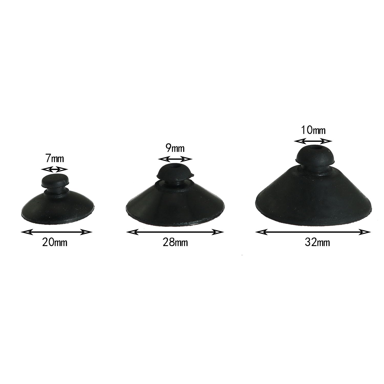 10 clips de ventosa de 28 mm para acuario, soporte de ventosa para luz de agua, abrazadera de ventosa de goma utilizada para filtración inflable de acuario, configuración de aireación de