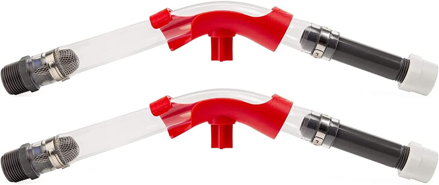 VP Racing Fuels 3044 Deluxe Filler Hose (2 Pack) with 3058 Get Bent Bender (2 Pack) - Deluxe Hose Fits Most Automotive Gas Tanks and Has Built-In Filter