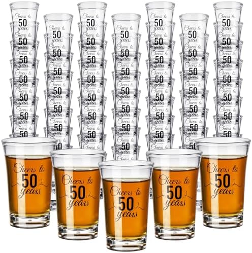 Sliner 48 Pack Birthday Shot Glasses Bulk, 1.4oz Jordan