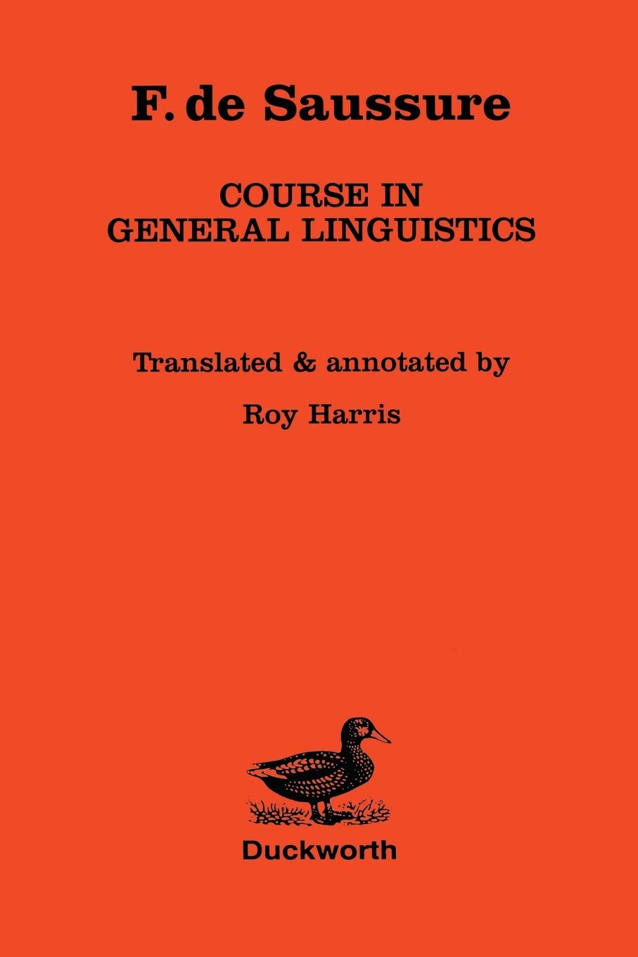Saussure: Course in General Linguistics