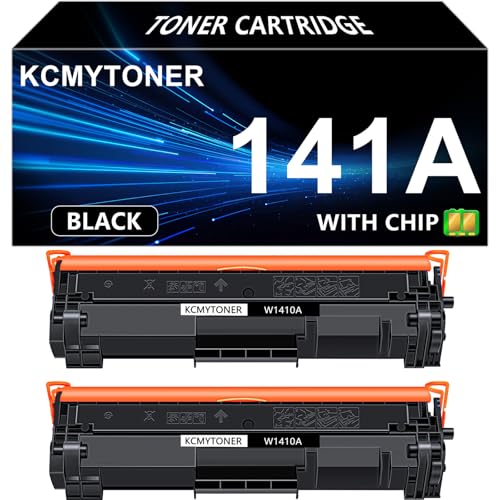 Image of Compatible W1410A 141A Black Laser Jet Toner Cartridge for HP M140w M110w | 2-pack 1410a use for laser jet mfp m140w toner laser jet m110w toner