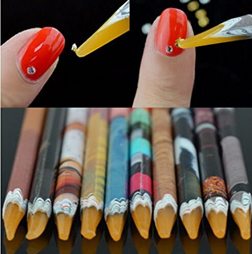 Self Adhesive Resin Rhinestones Picker Pencil Nail Art Gem Crystal Pick up Tool