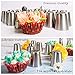 Russian Piping Tips Set 66pcs - Cake Cupcake Decorating Supplies kit- 25 Icing Nozzles Frosting and Sphere ball tips - 30 Pastry Bags - 6 Silicone cups - 30 Pastry bags - Couplers - Booklet - Box