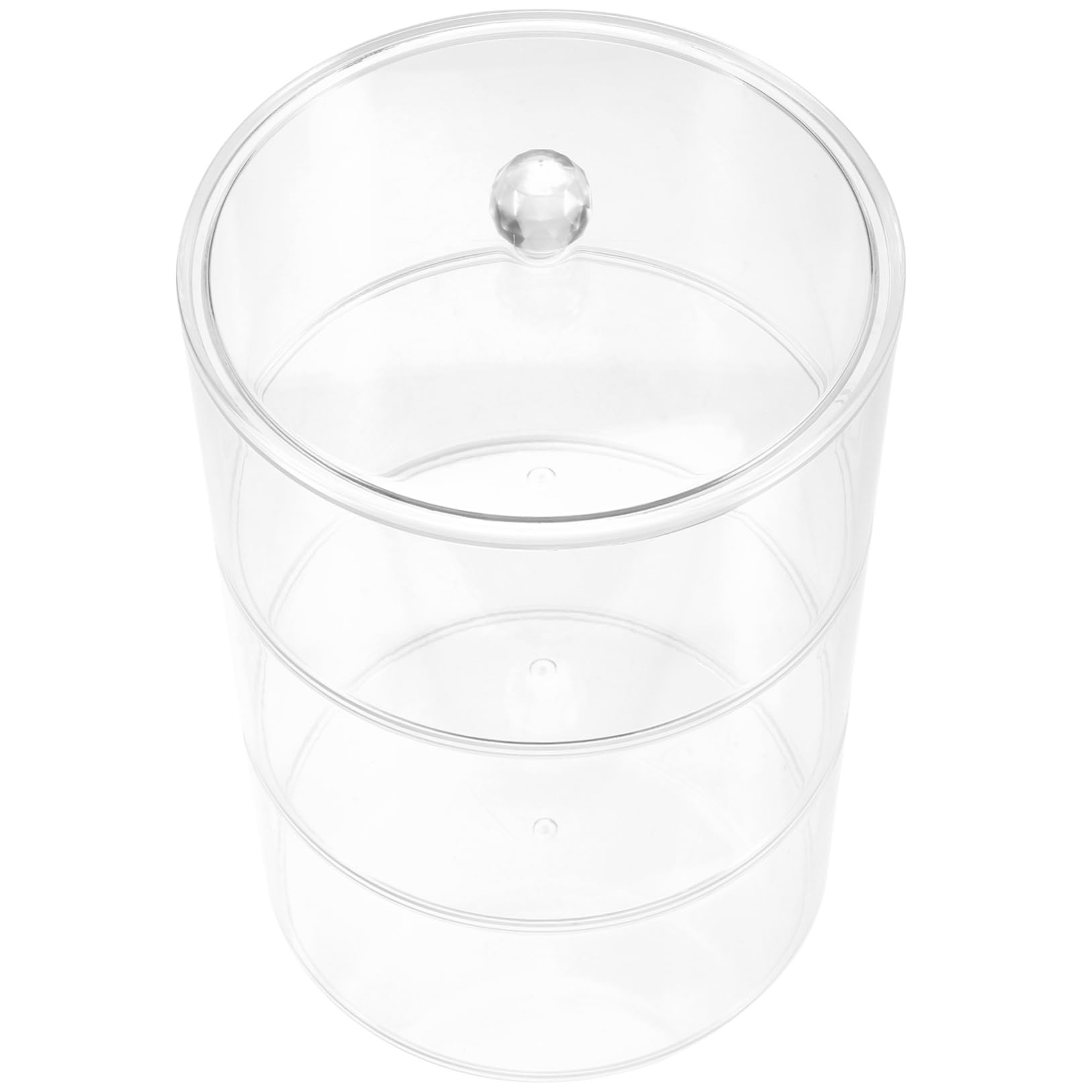 FONDOTIN Multi-Level Transparent Display Box for Jewelry Earring Storage and Belt Organization Stackable Plastic Holder for Watches and Crafts and Space-Saving