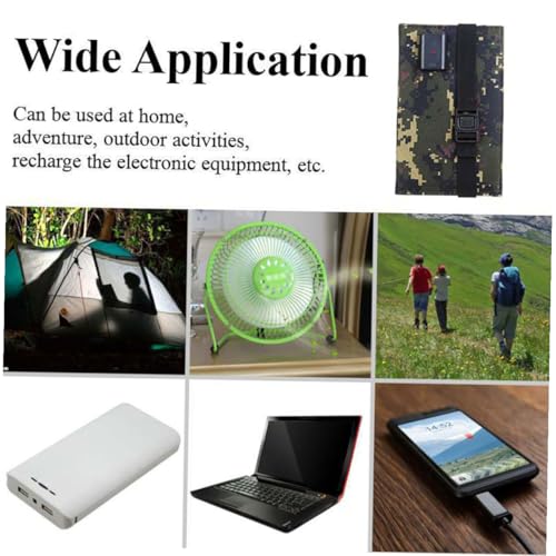 Cargador solar plegable USB resistente con panel solar ligero para exteriores 6