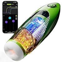 Multifunktionales elektrisches Masturbator-Sexspielzeug: 42° konstante Temperaturheizung, 10-Frequenz-Teleskop + Vibration (300 Mal/Minute), APP-Steuerung, hochelastisches TPE-Futter, multifunktionaler Klappständer, freie Hände Sitzende Basishalterun...
