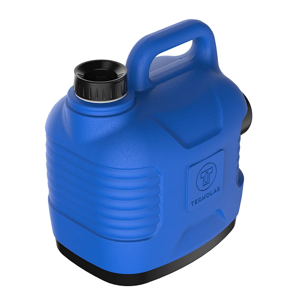 Termolar - Garrafa y Bidón de Agua - 5 L - Fabricada en Plástico Resistente - Termo para Líquidos - Ideal para Camping, Excursiones y Viajes (Azul)