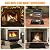 65" x 48" Under Grill Mats for Outdoor Grill, Fireproof Grill Protector Pad, Waterproof, Oil-Proof, Indoor Fireplace/Fire Pit Mat, Reusable Indoor Fireplace Pad,Easy to Clean (Black, 48 * 65 inch)