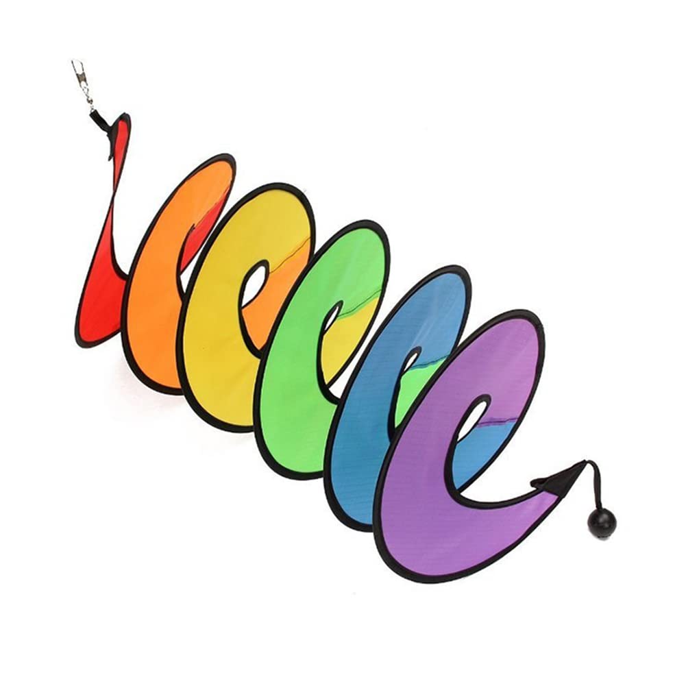 XinMe Rainbow Wind Spinner - Windsock Spinner - Colorful Wind Spiral Spinner Wind Spinners For Bedroom Window Sail Flagpole Farmhouse Decora