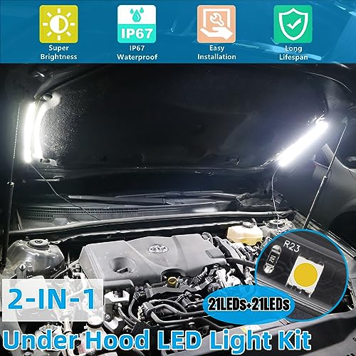 Kit de luces LED para motor 2 en 1 36cm 12V impermeable miniatura 2