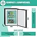 Bomann Gefrierbox klein mit 42L Nutzinhalt, Mini Gefrierschrank mit 2 herausnehmbaren Gitterablagen, Gefrierschrank mit wechselbarem Türanschlag & stufenloser Temperaturreglung, GB 7236 schwarz