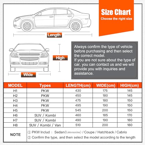 Image of Kayme Hail Protector Car Cover，Anti Hail Thickened Multi-Layered EVA Car Cover Waterproof Sun UV Rain Snow All Weather, Outdoor Hail Protection Cover, Fit Sedan /Coupe-Length (186 to 193 Inch).Grey