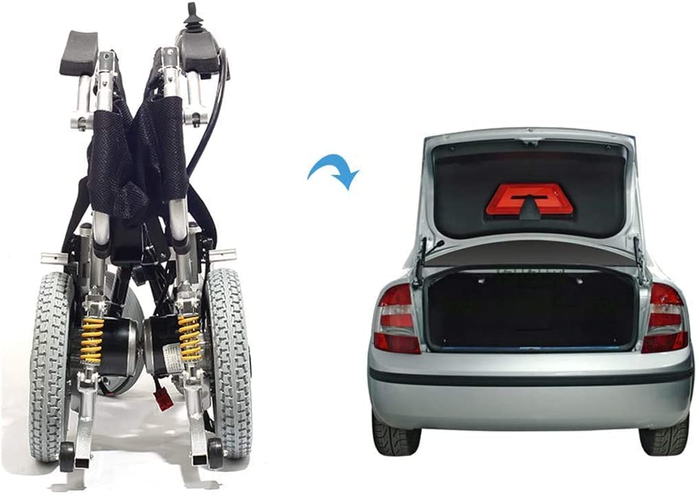 MU Sedia a Rotelle Elettrica Pieghevole Disabili (Raggio Di Sterzata Di 1 M)