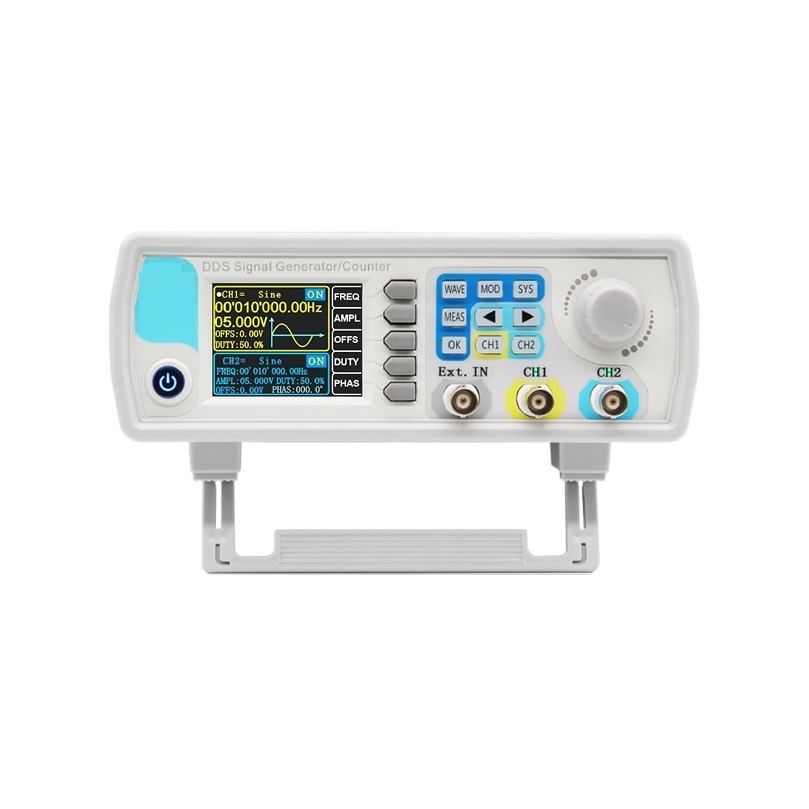 Generador de señal de función DDS Control digital Medidor de frecuencia de doble canal Generador de forma de onda arbitraria