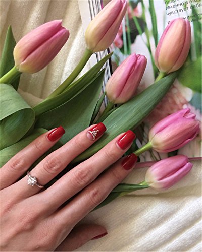 Uloveido Classic Platinum/Rose Gold Plated Round Brilliant Cut Cubic Zirconia Solitaire Wedding Engagement Rings J0024